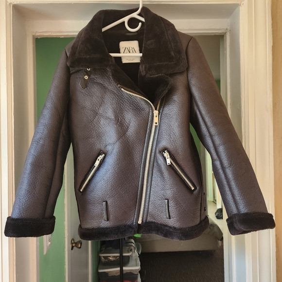 Zara black double faced-jacket - Picture 8 of 8